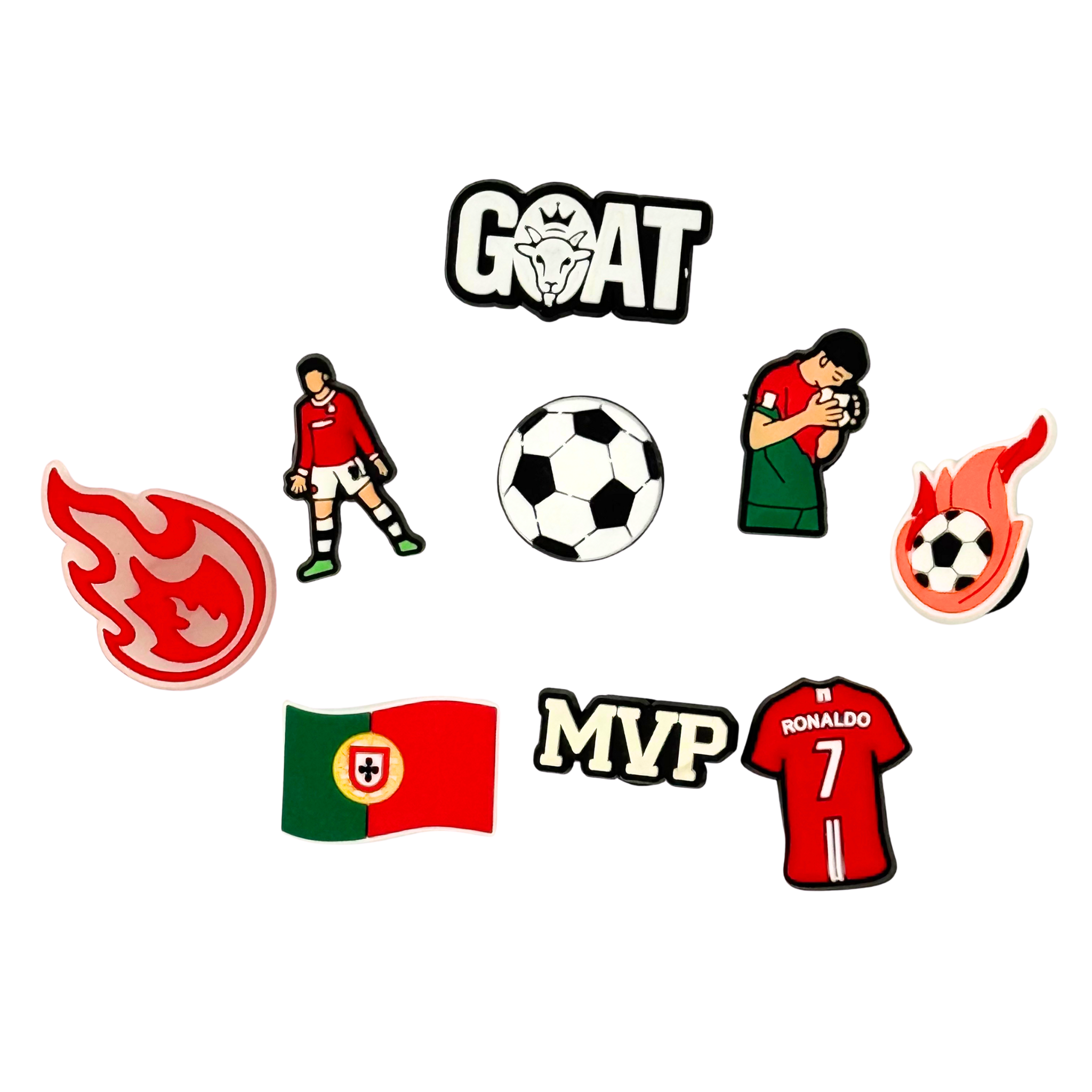 Pack of 9 Charms - Ronaldo