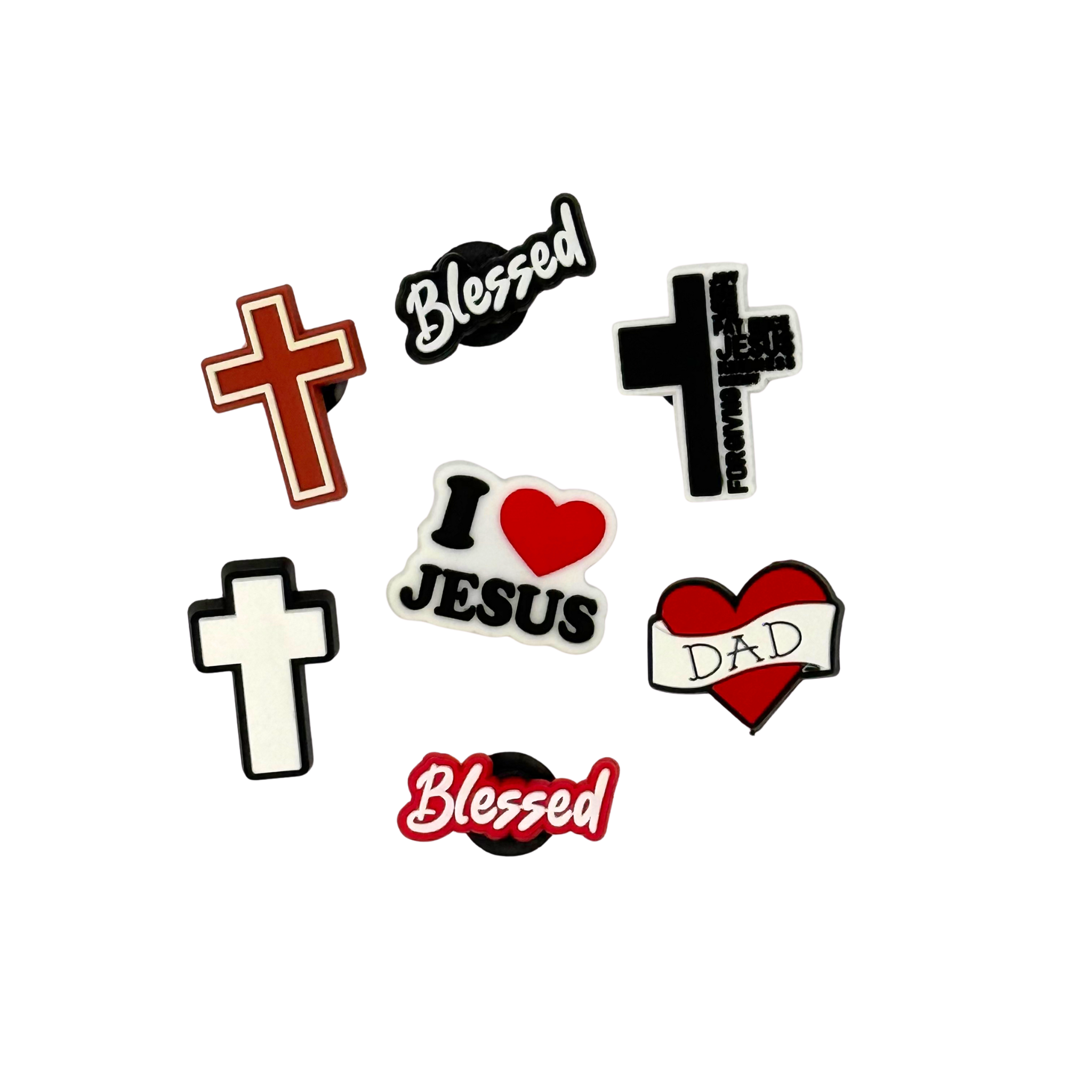 Pack of 7 Charms – Christian