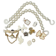 Pack of 12 Charms - Shiny White