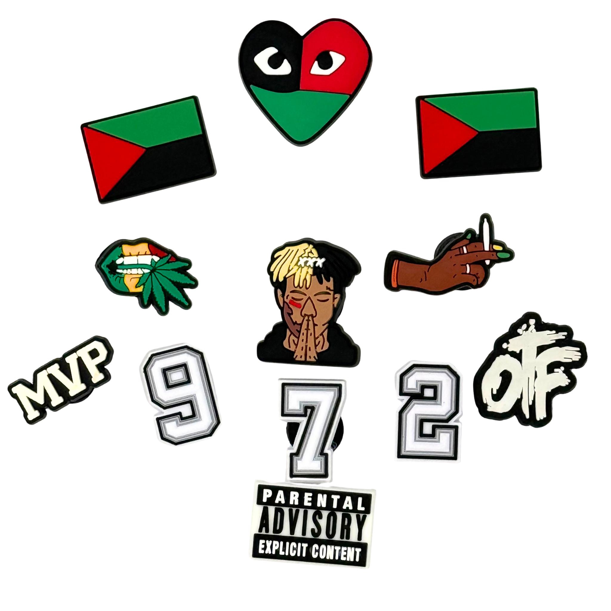 Pack of 9 Charms - Martinique