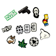 Pack of 12 Charms - Gang