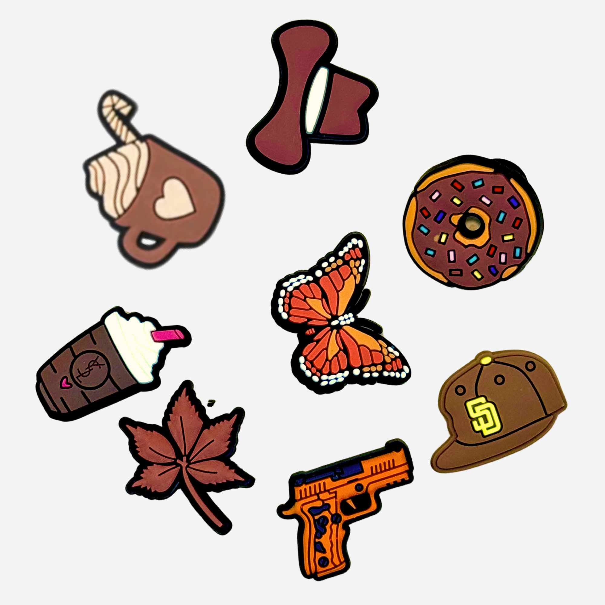 Clogs Charms - Brown