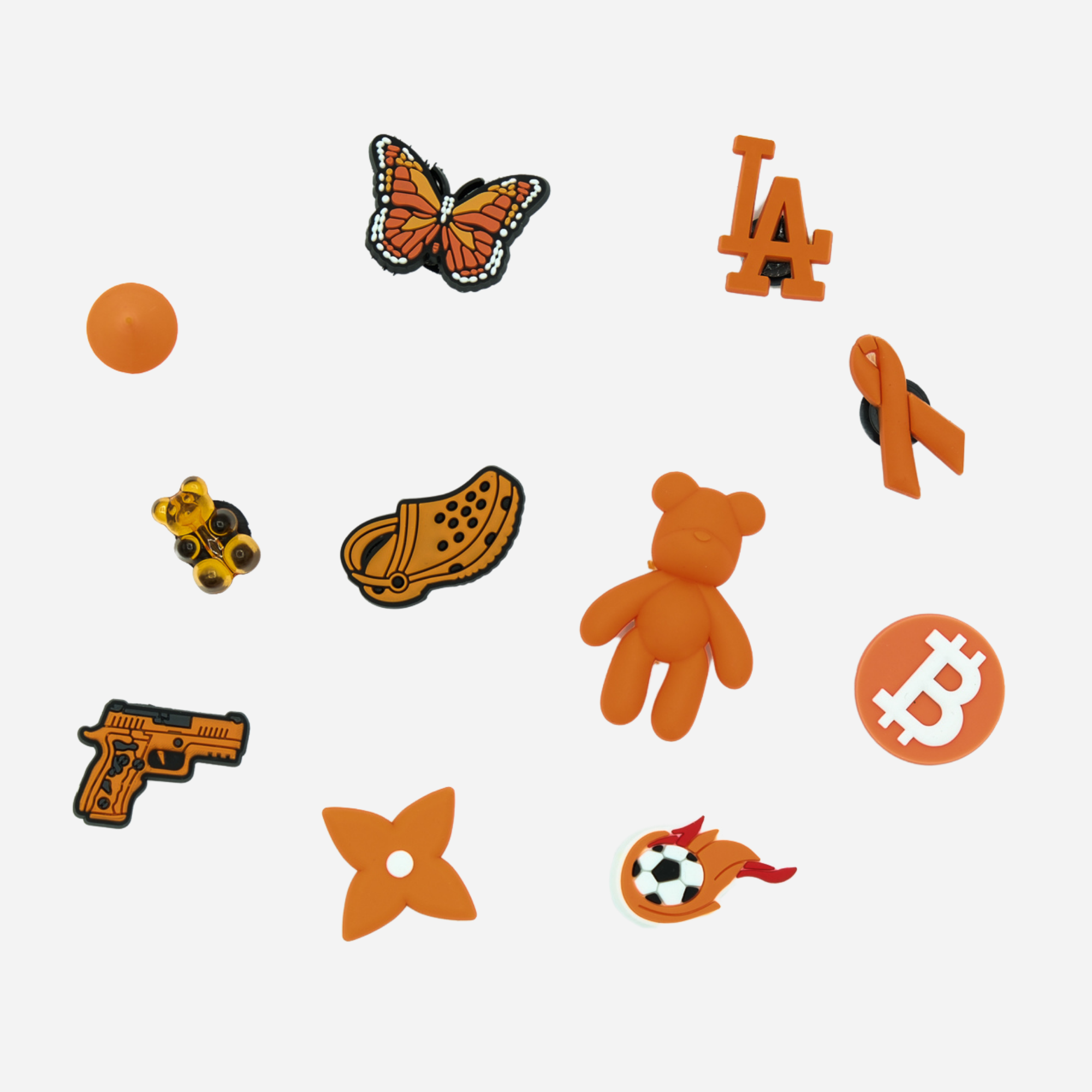 Clogs Charms - Orange