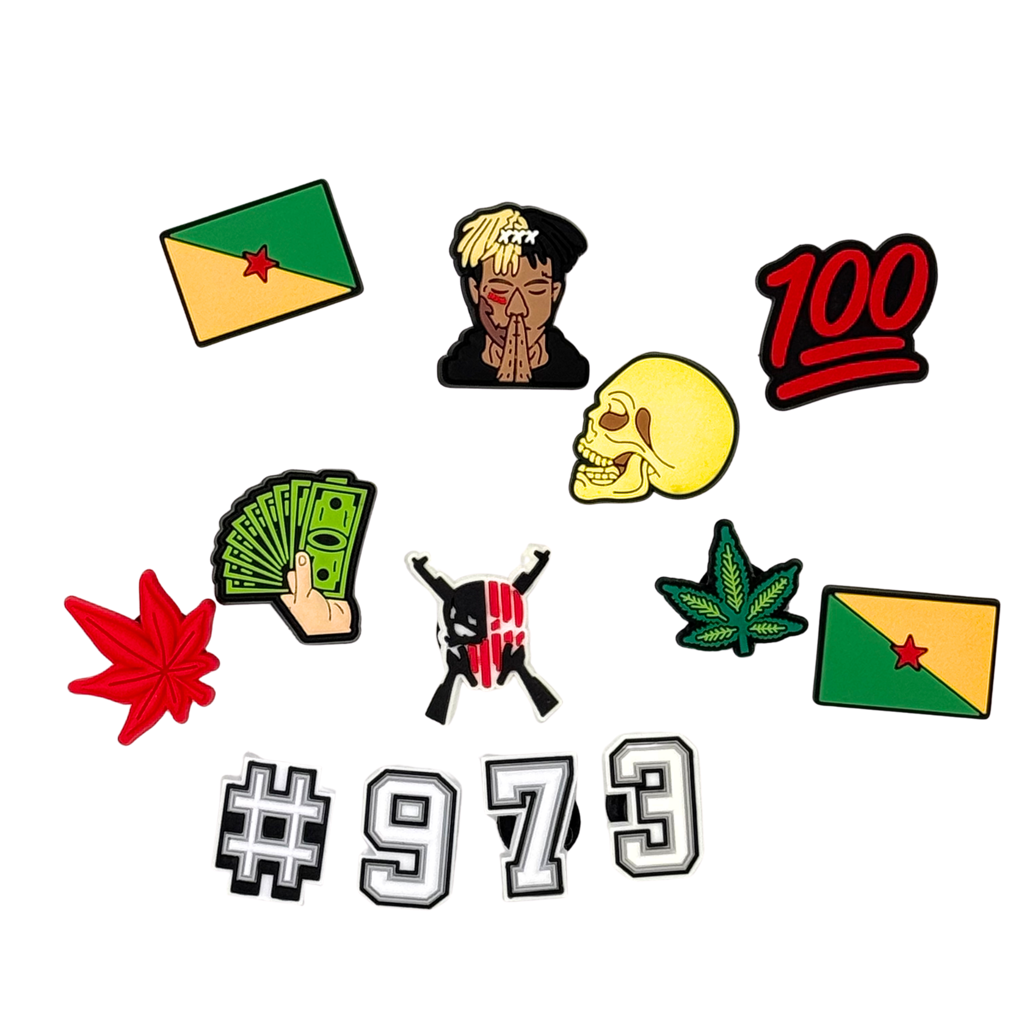 Pack of 10 Charms - French Guiana