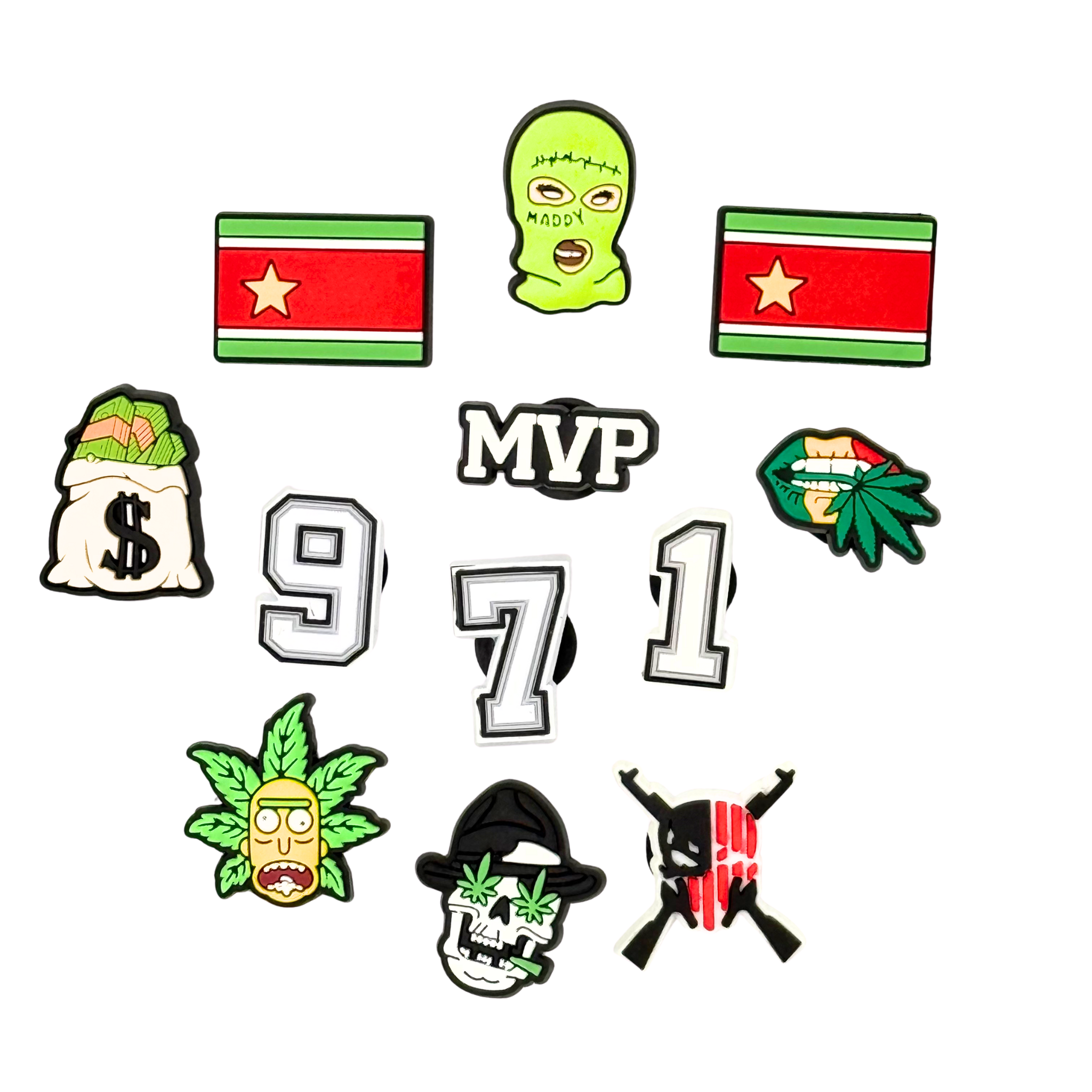 Pack of 10 Charms - Guadeloupe