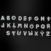 Clogs Charms - Metallic Letters