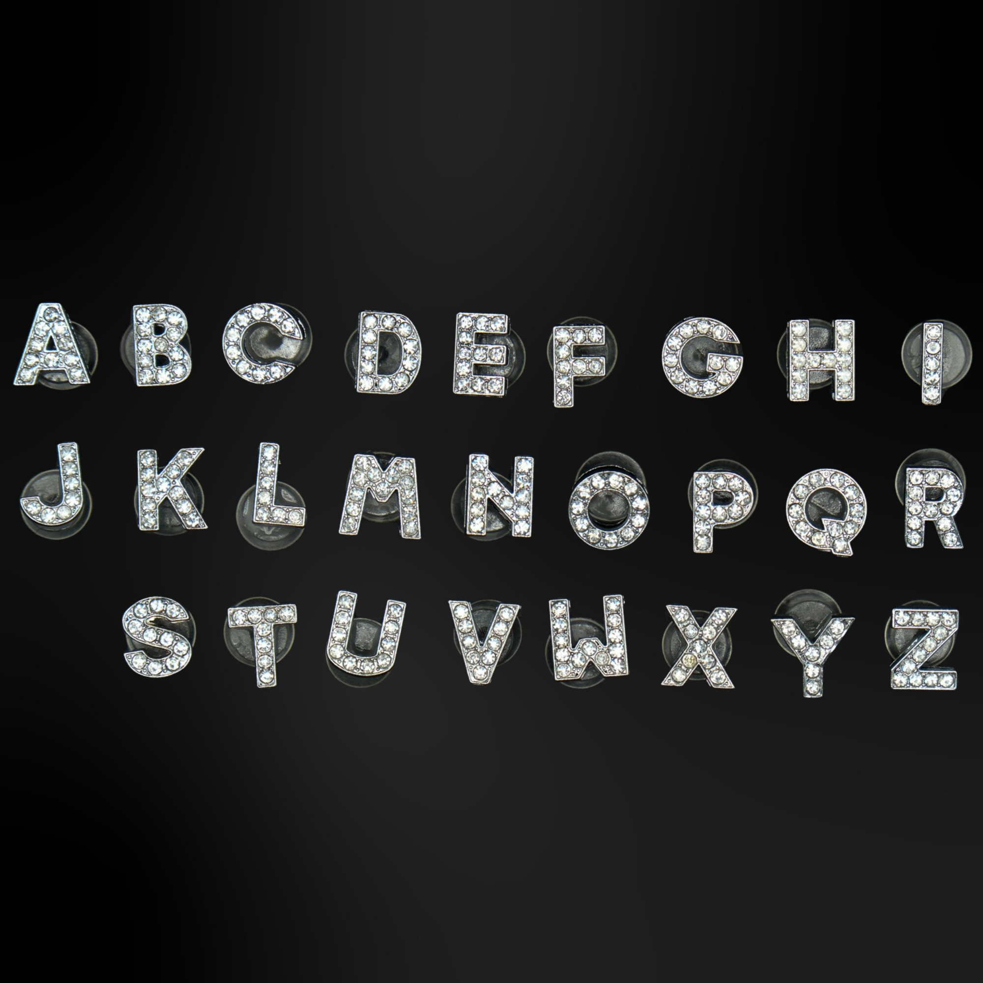 Clogs Charms - Metallic Letters