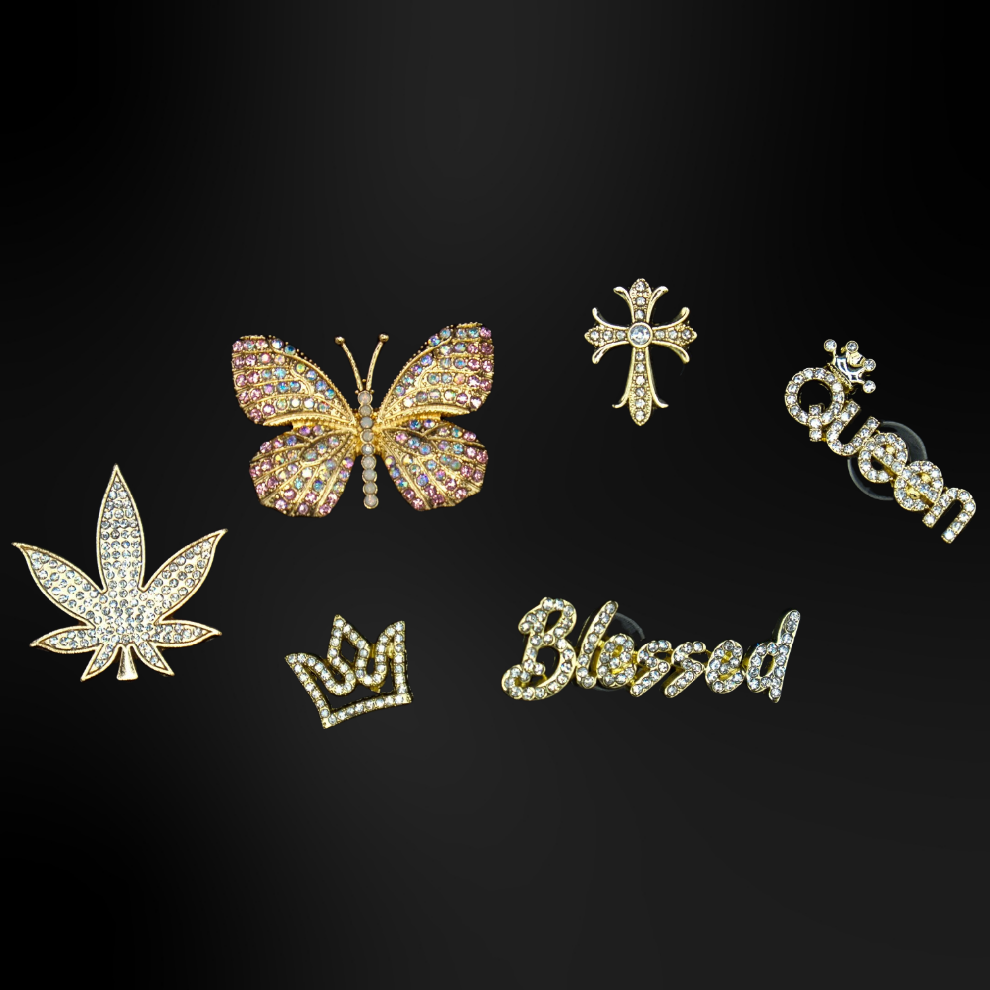 Clogs Charms- Metallic Gold 2