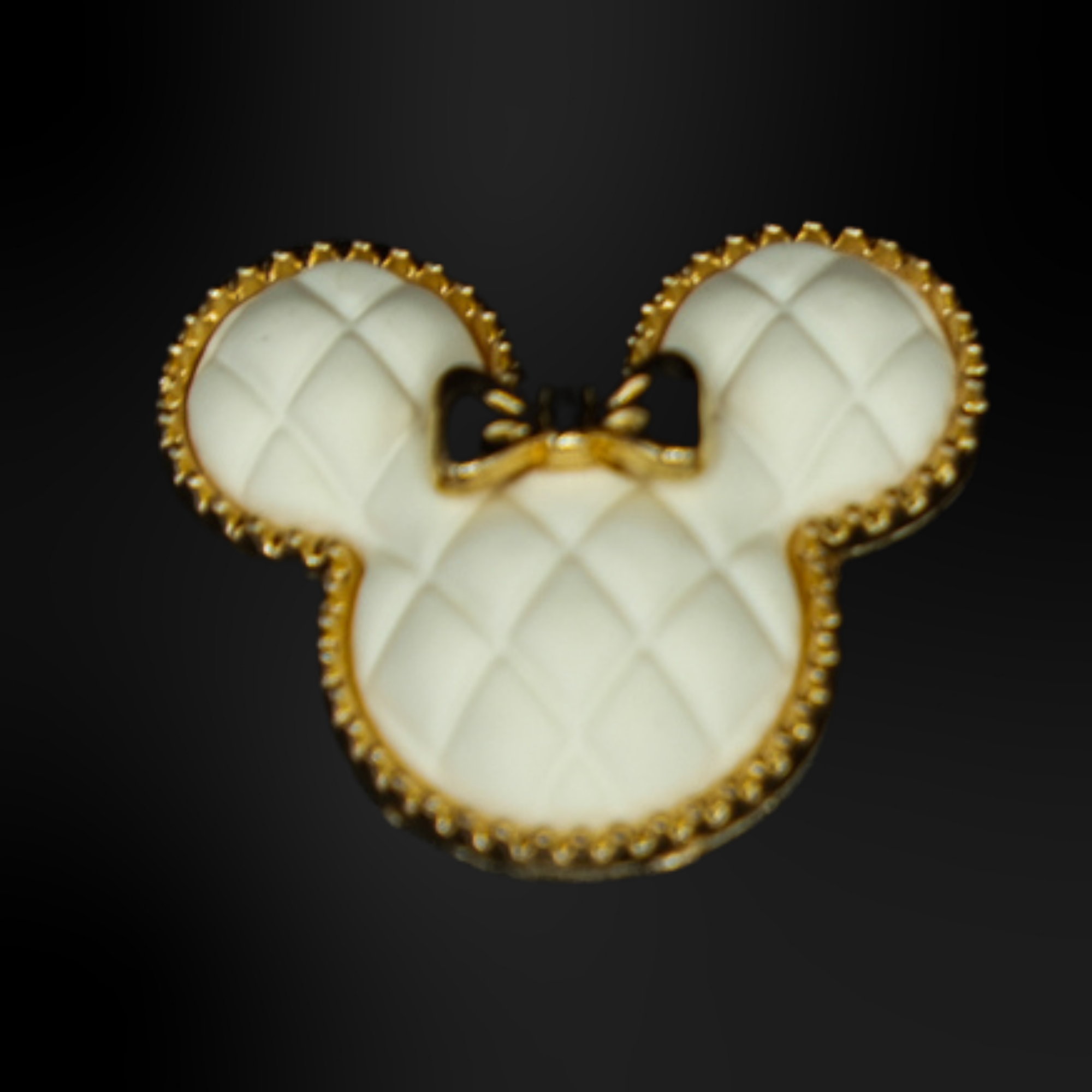 Clogs Charms - White Metallic