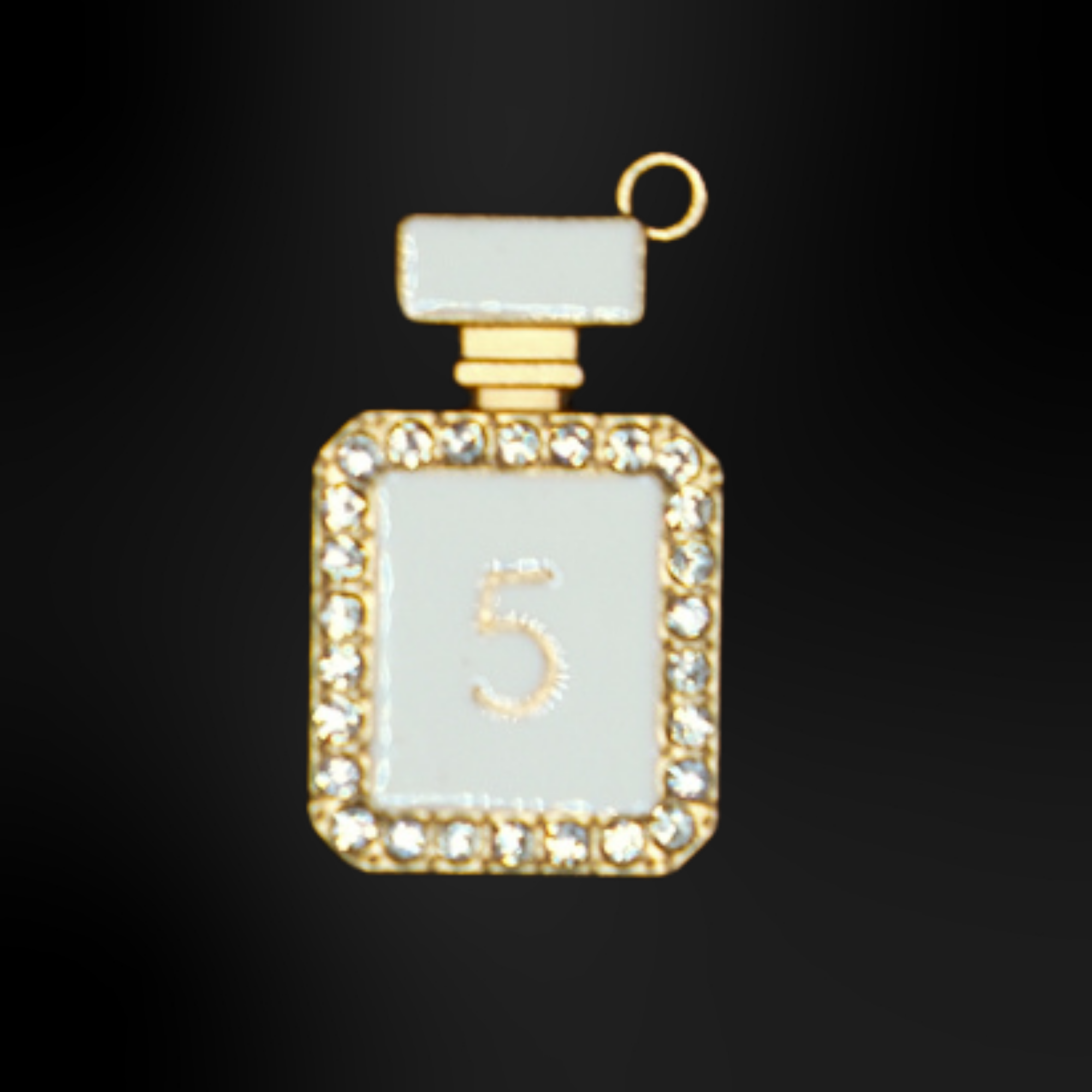 Clogs Charms - White Metallic