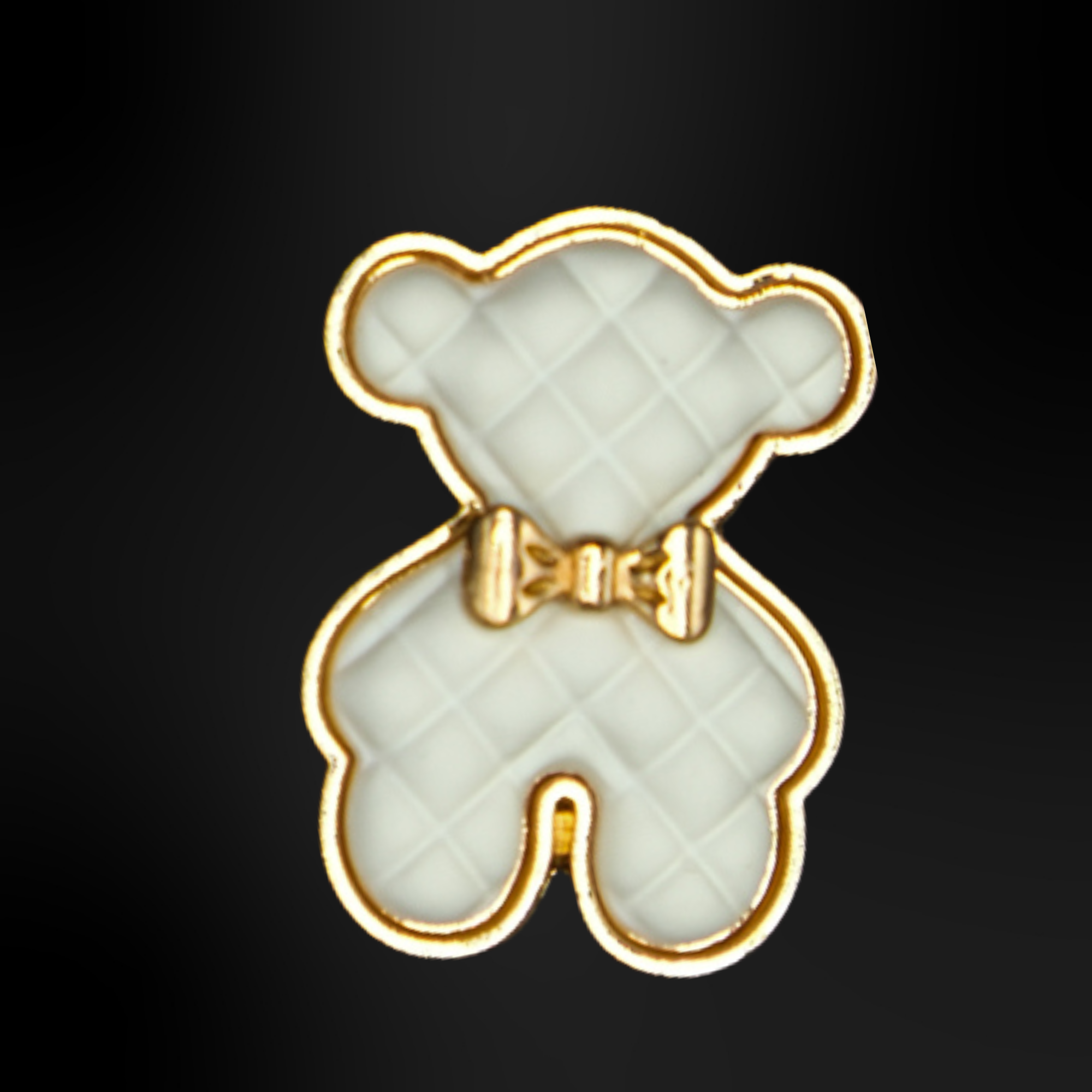 Clogs Charms - White Metallic