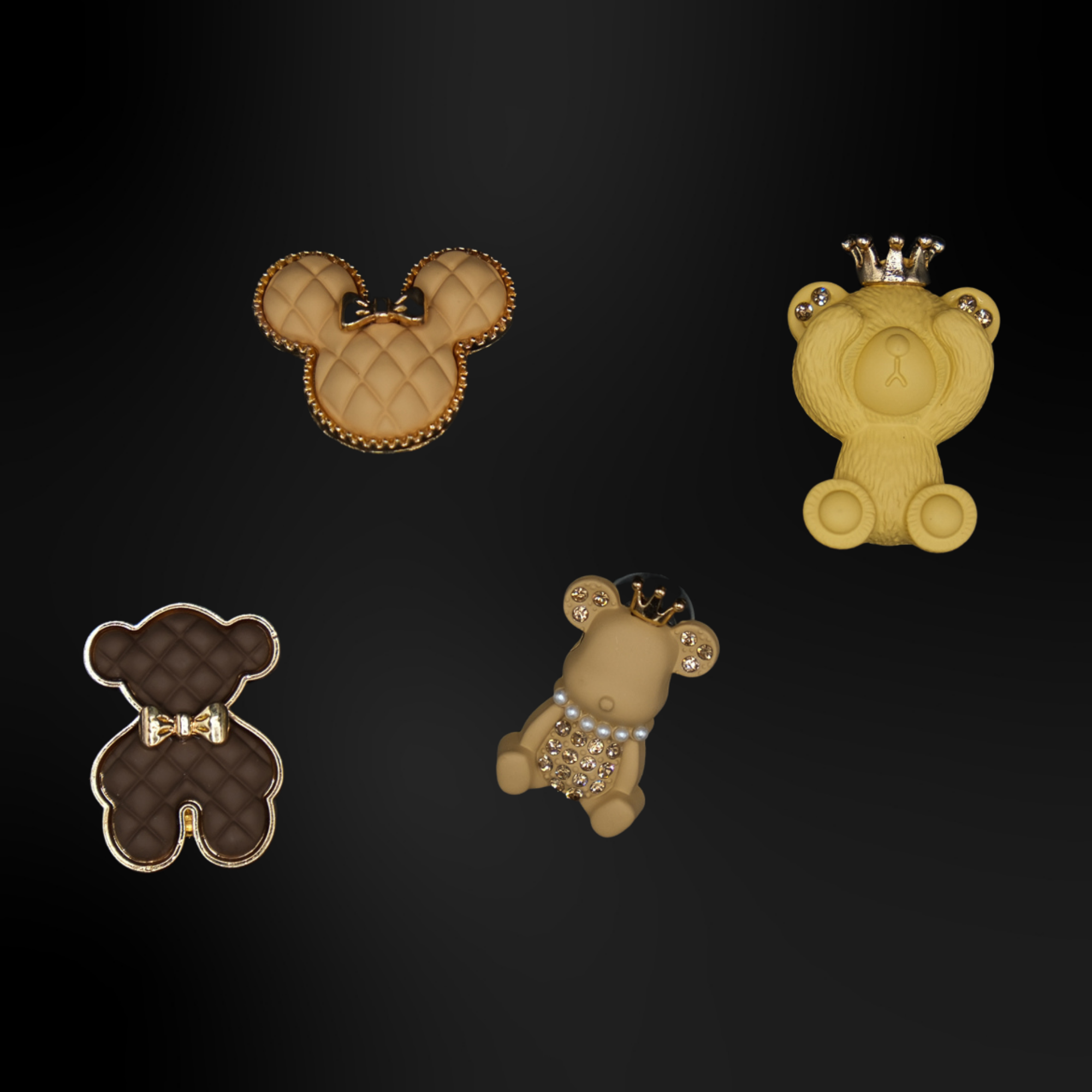 Clogs Charms - Brown Metallic