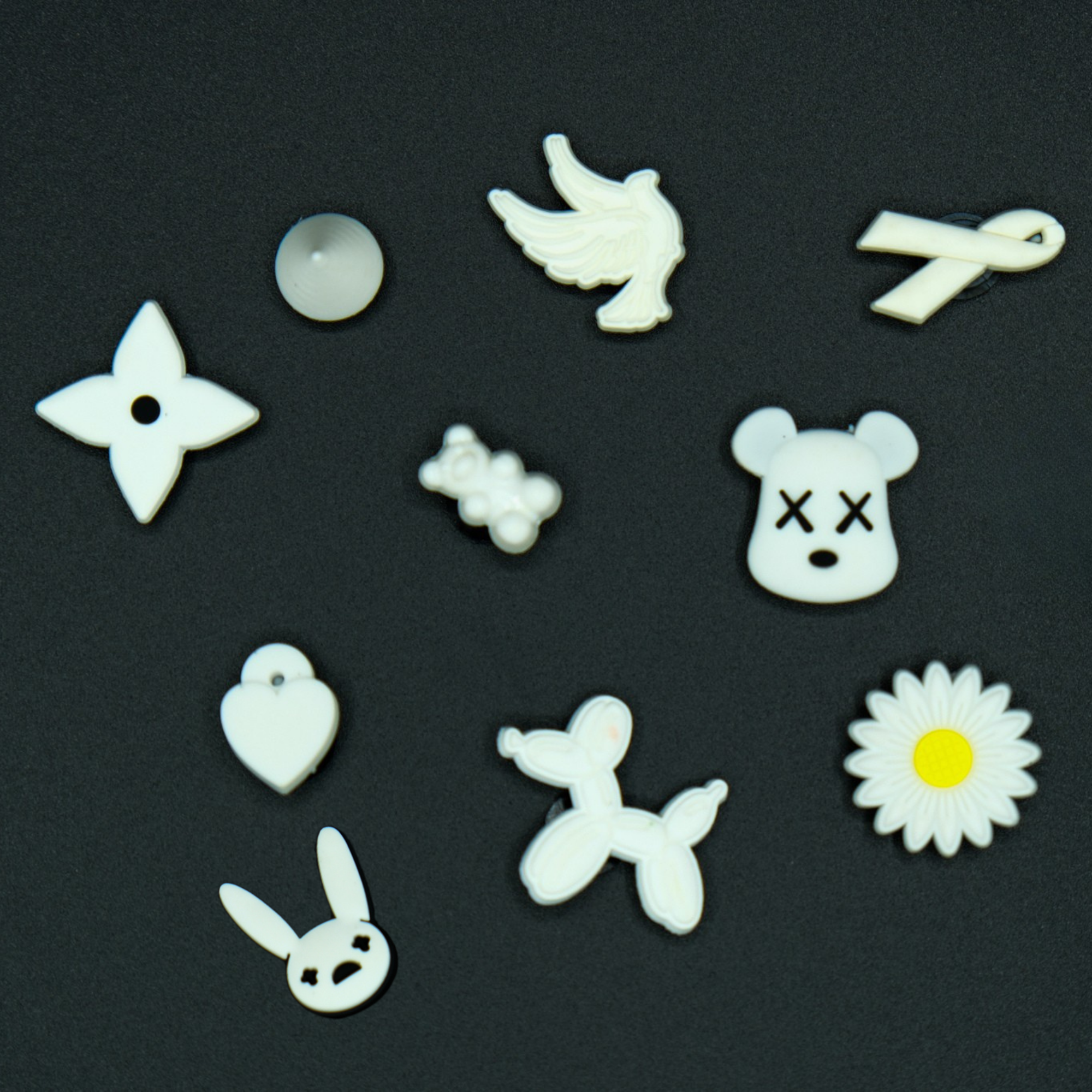 Clogs Charms - White 