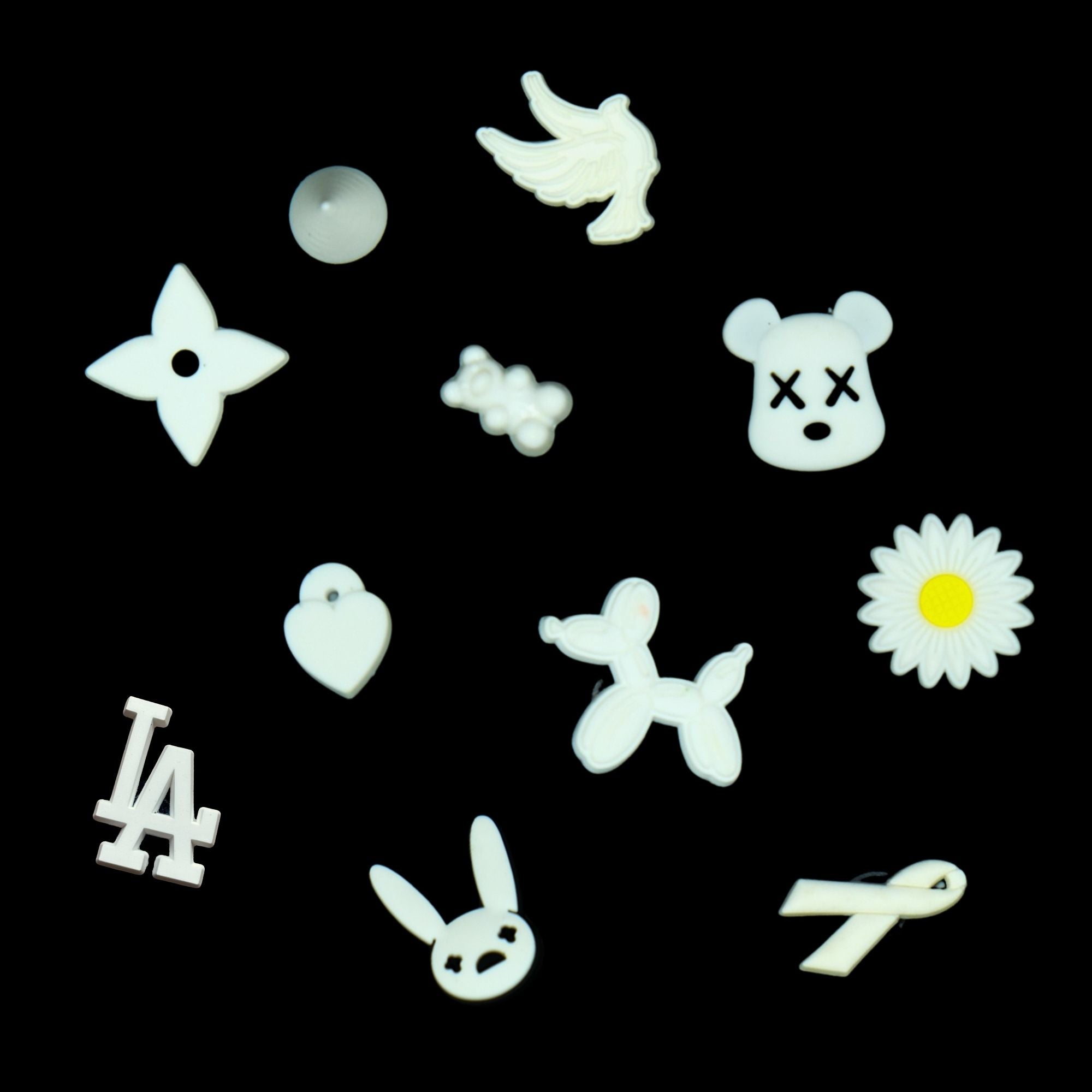 Clogs Charms - White 