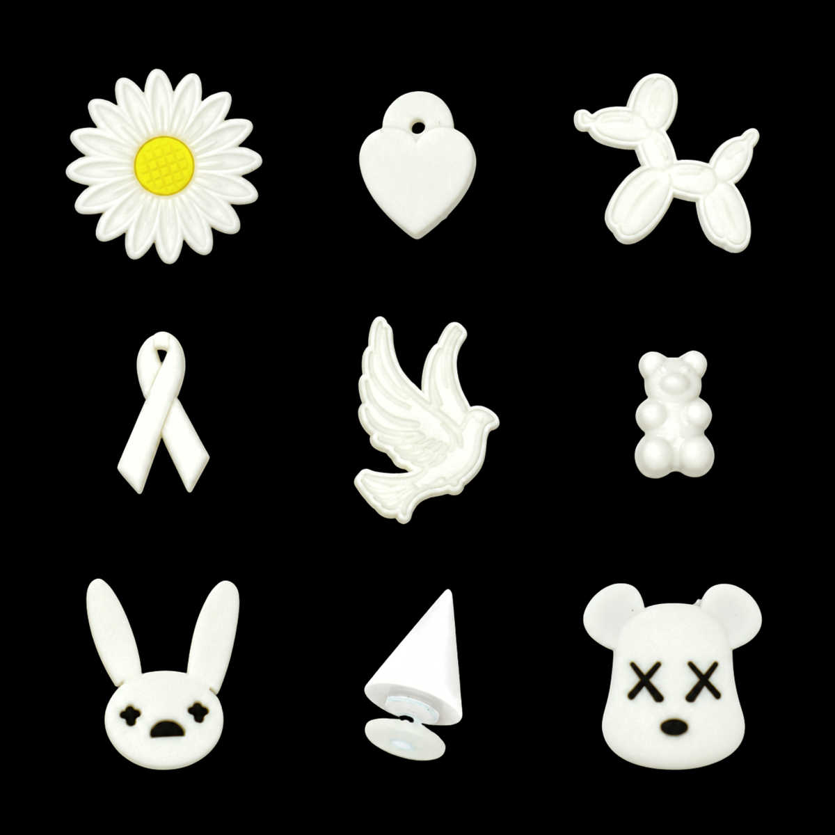 Clogs Charms - White 