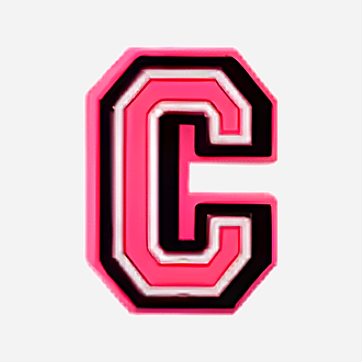 Clogs Charms - Pink Letters