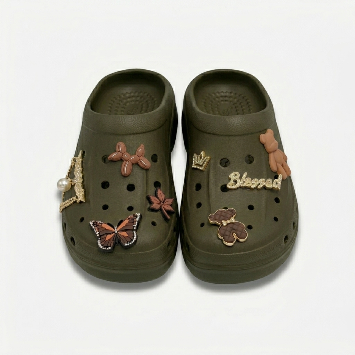 Clogs Hexa Brown & Gold