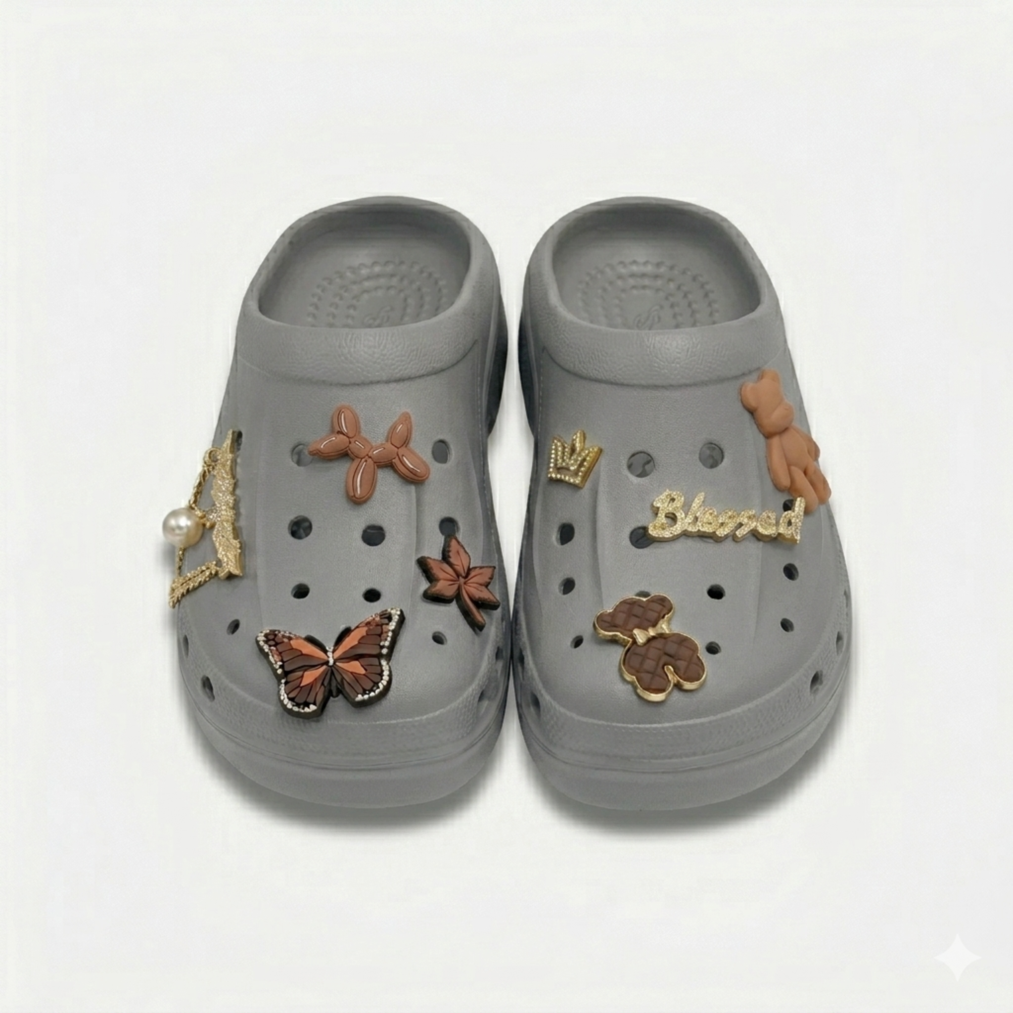 Clogs Hexa Brown & Gold