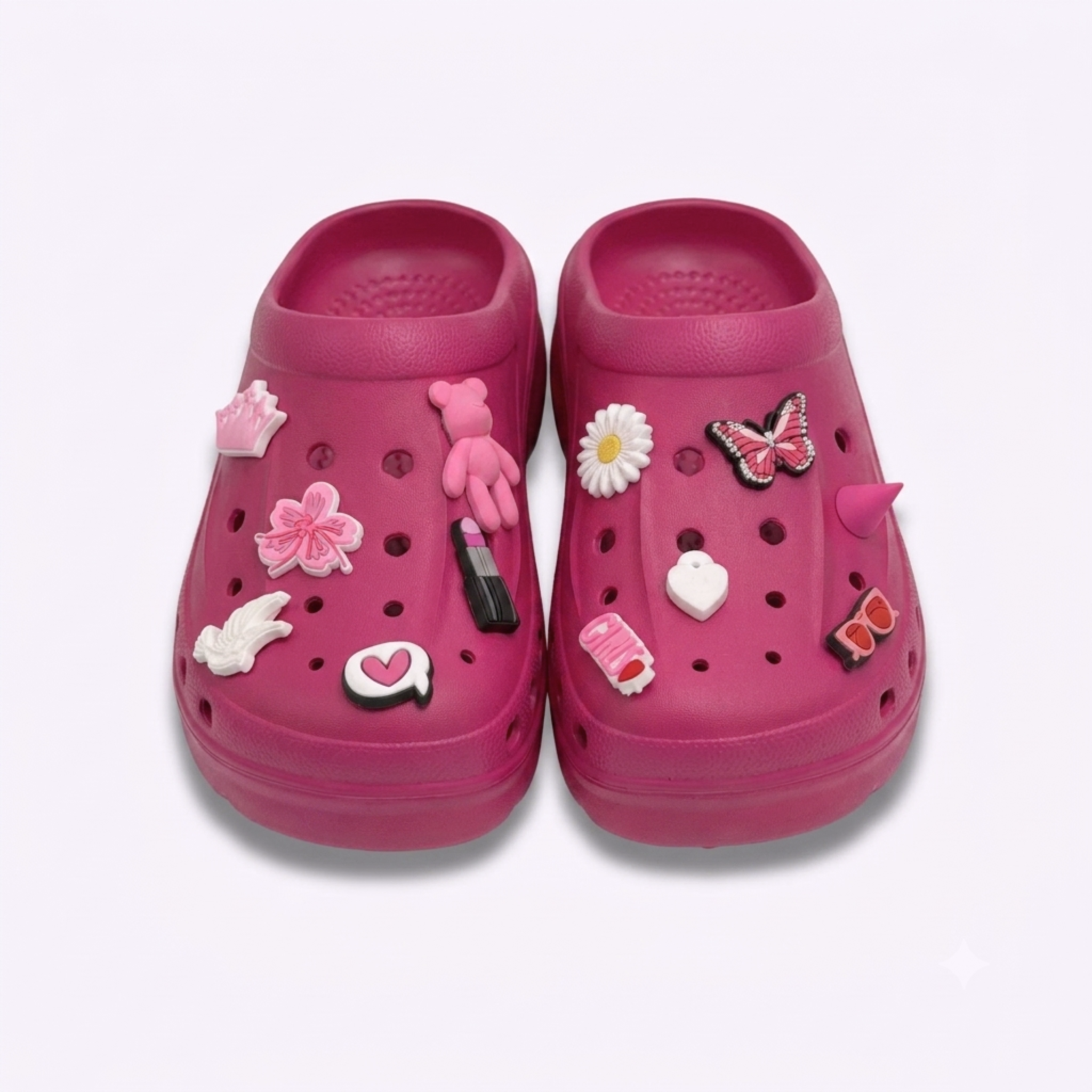 Clogs Hexa Rose & Blanc