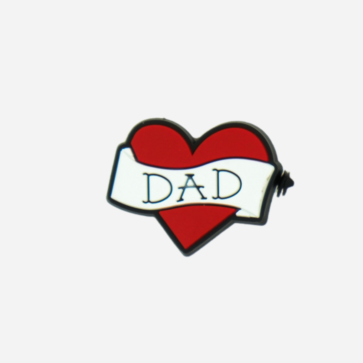 pins coeur rouge dad