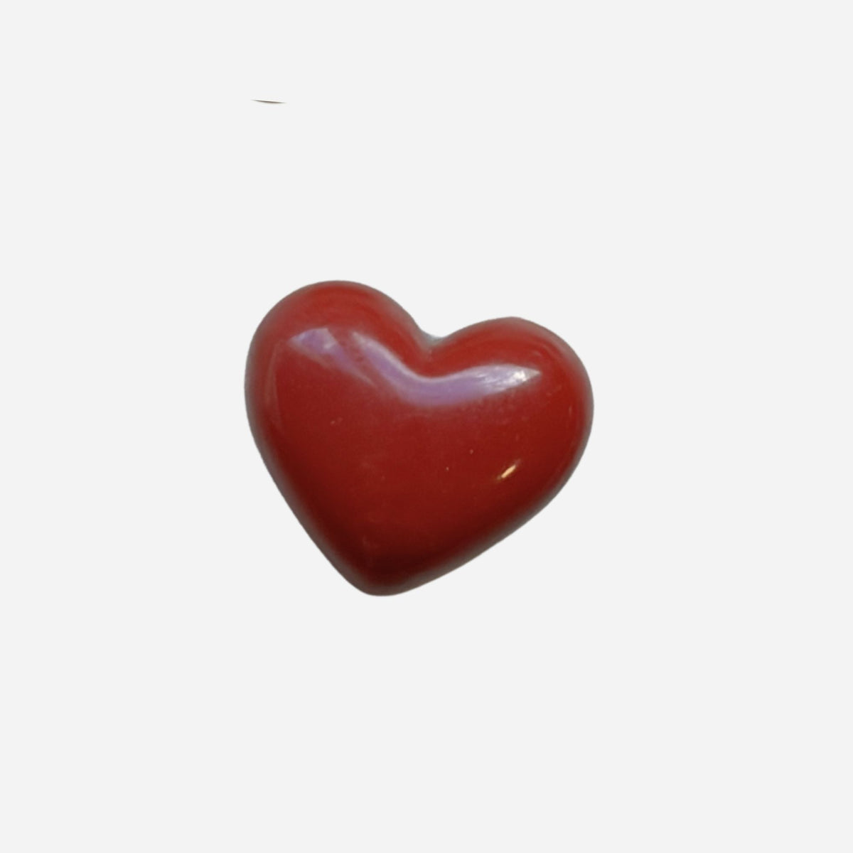 pins coeur resine rouge