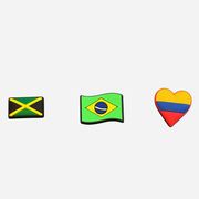 Clogs Charms - South American Flag