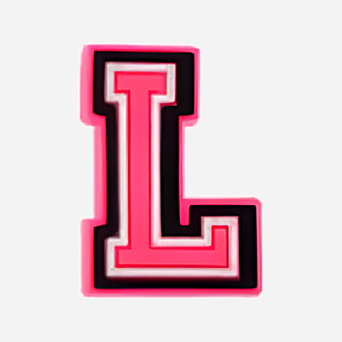Clogs Charms - Pink Letters