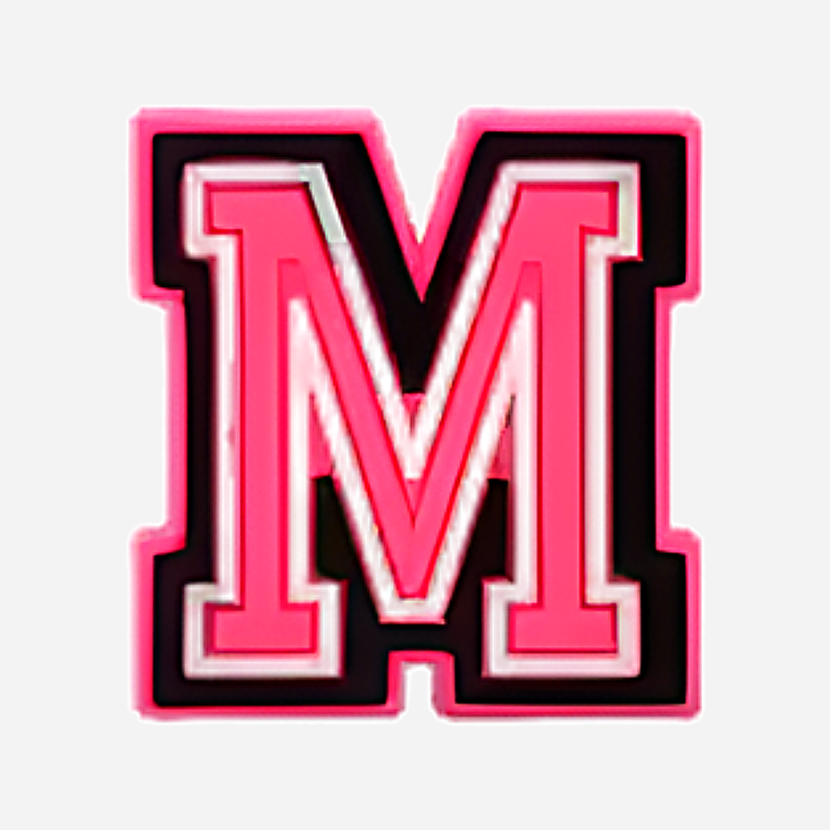 Clogs Charms - Pink Letters