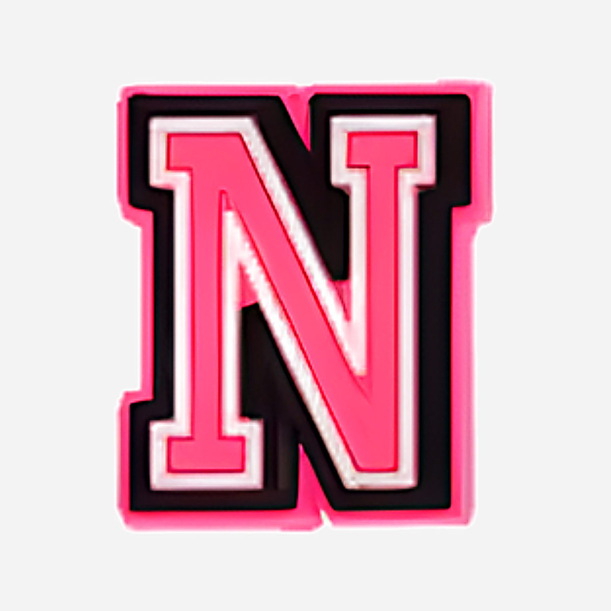 Clogs Charms - Pink Letters