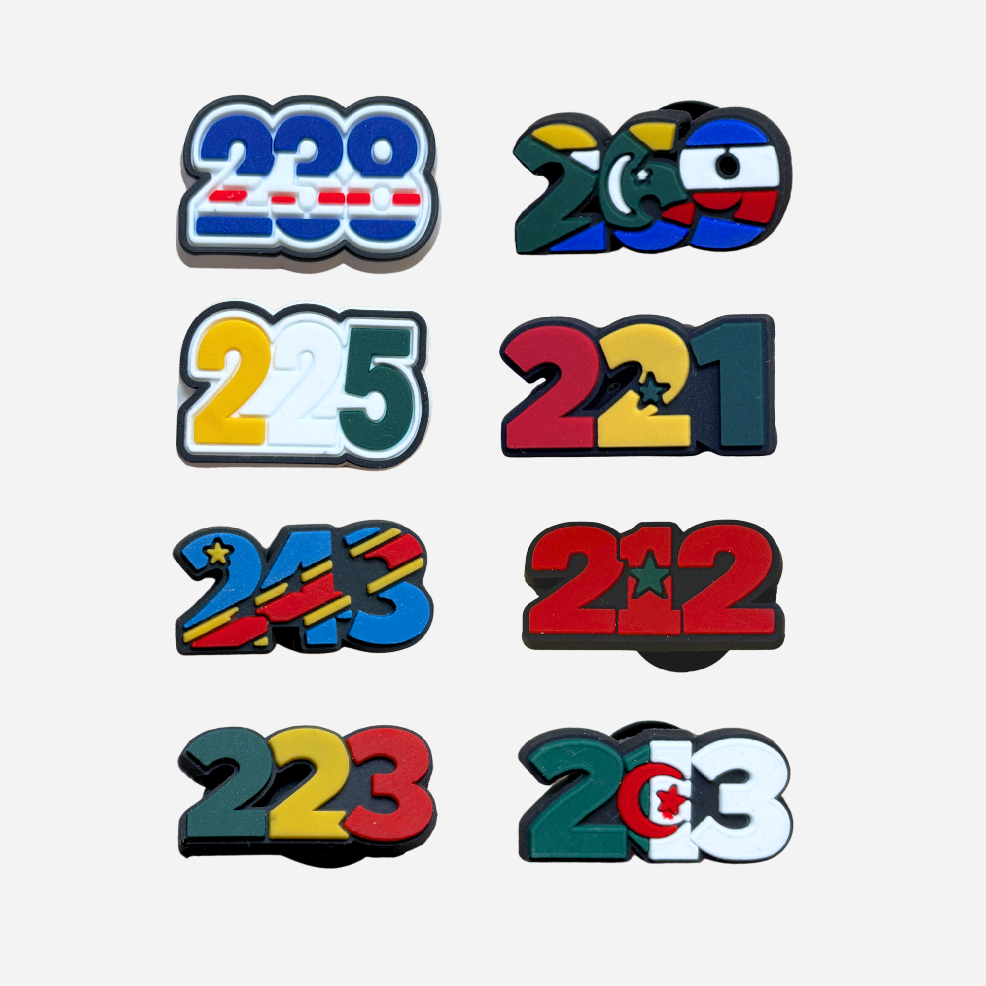 Pin's pour Clogs - Numéro Pays