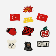 Pack of 10 Pins for Clogs - Türkiye