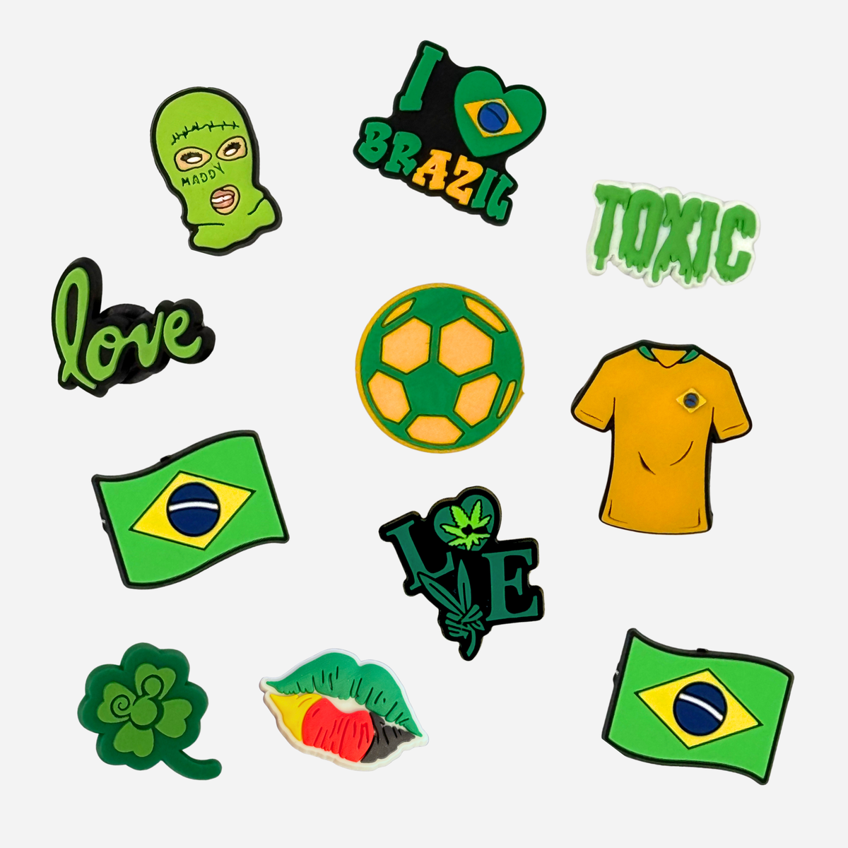 Pack of 8 Charms - Do Brazil