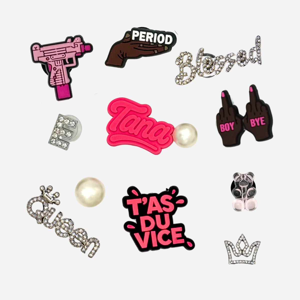 Pack of 12 Charms- Elysha