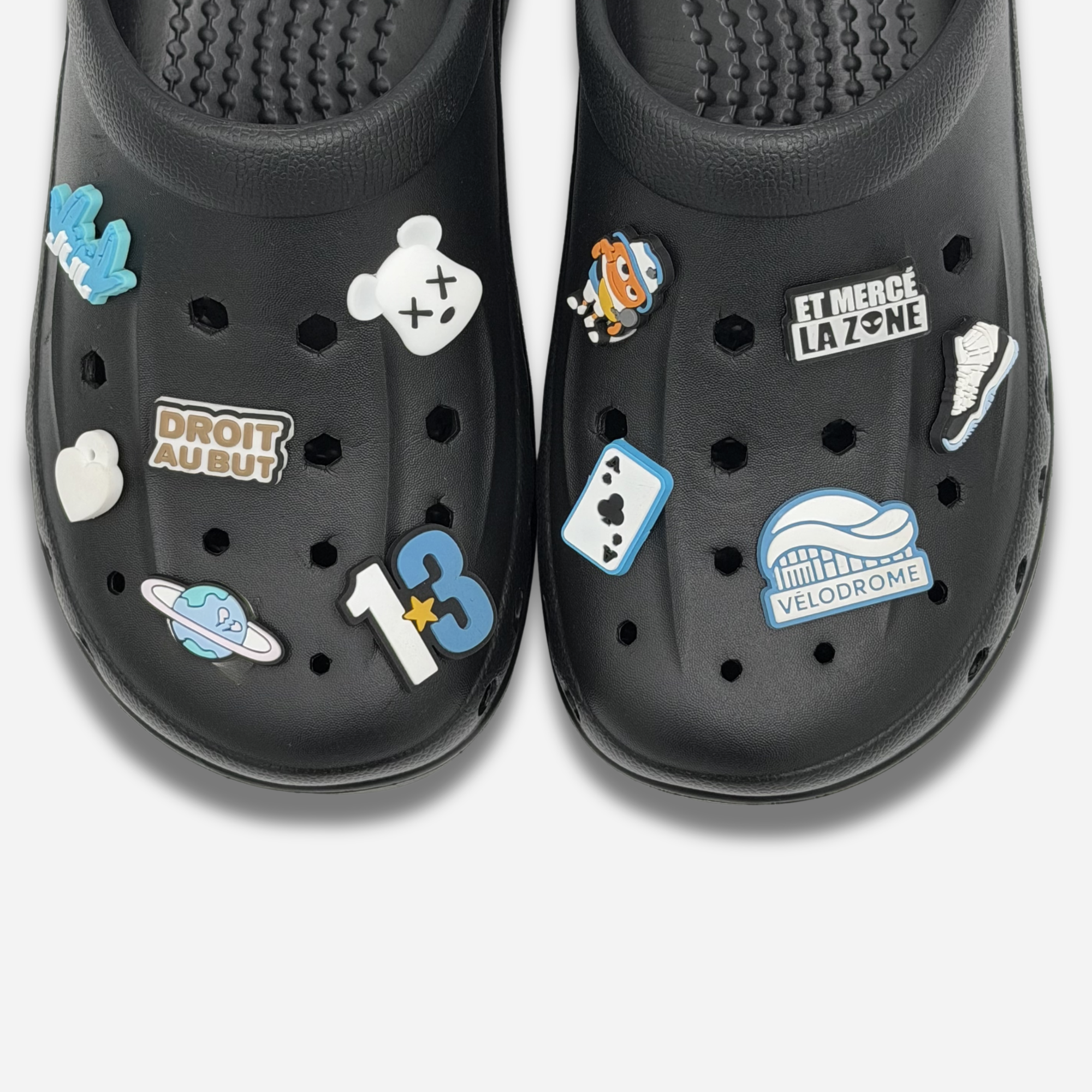 Pack 12 pin's pour Clogs - Marseille Bleu Ciel