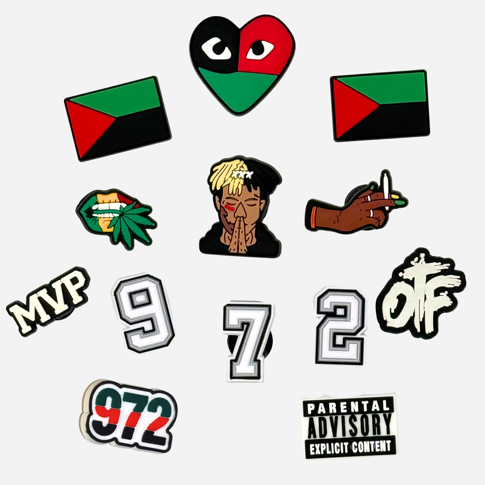 Pack of 9 Charms - Martinique