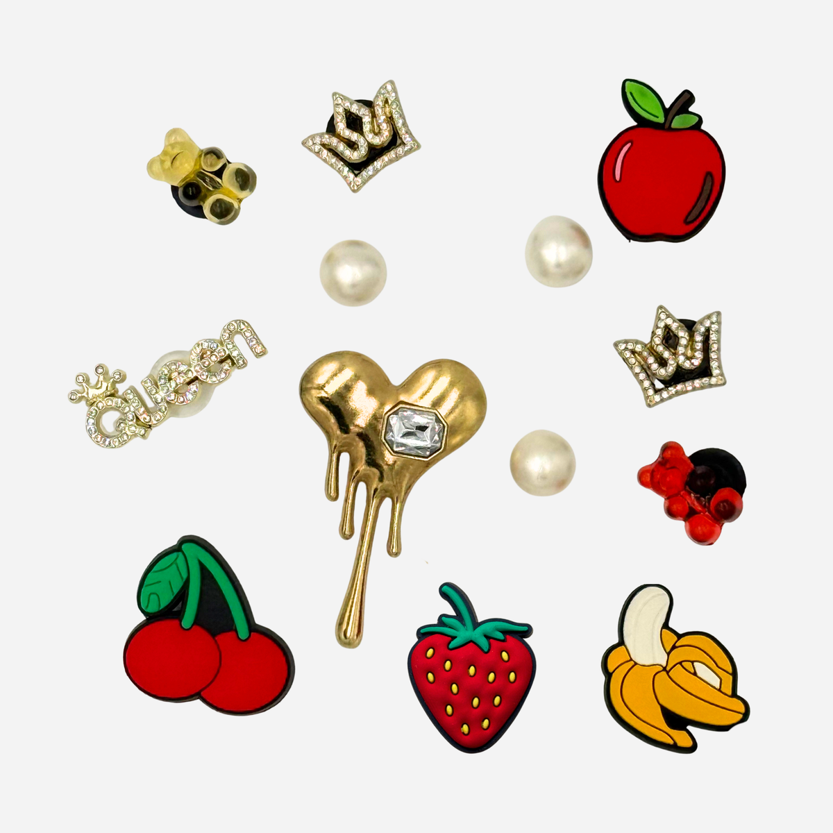 Pack of 12 Charms - Tutti Frutti