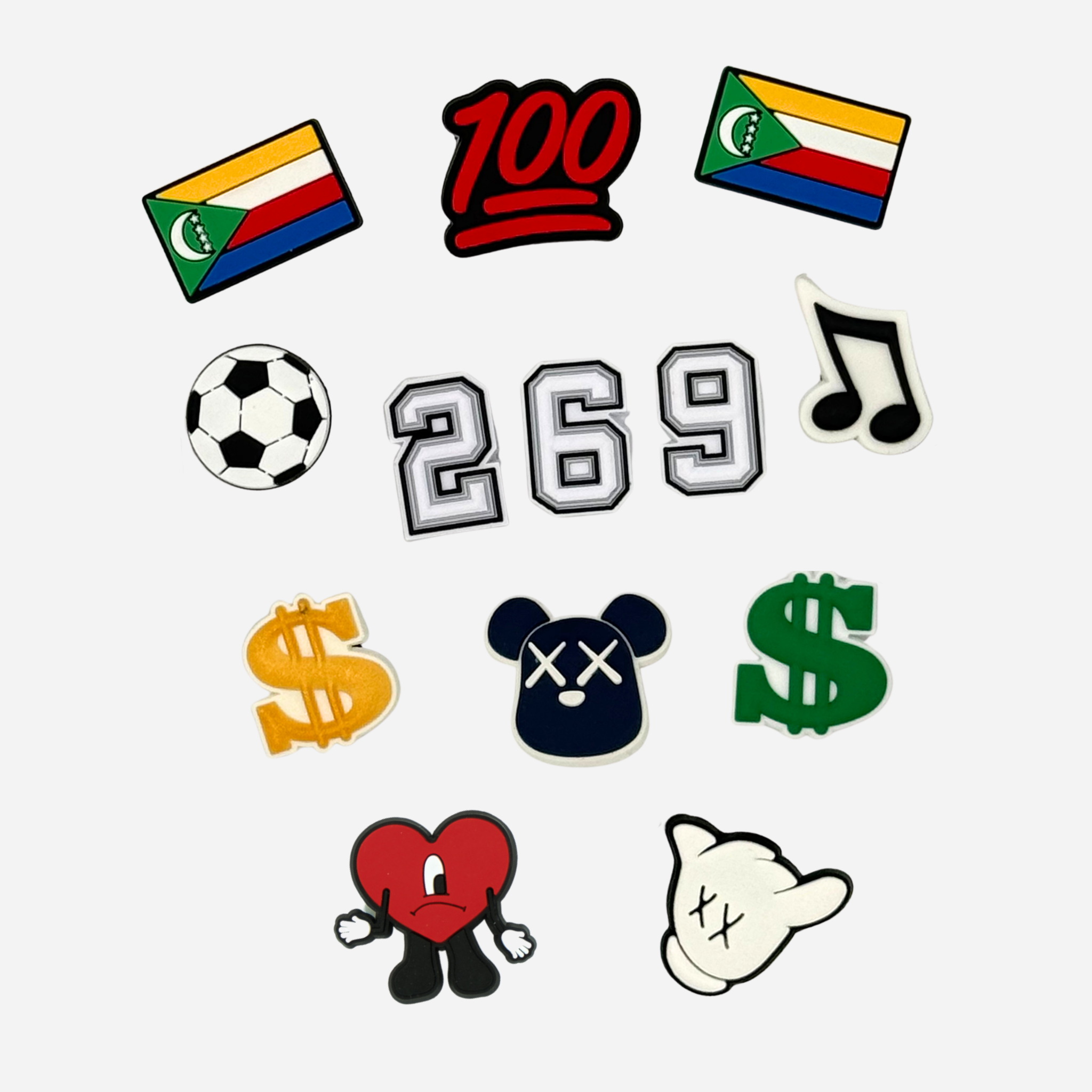 Pack of 10 Charms - Comoros