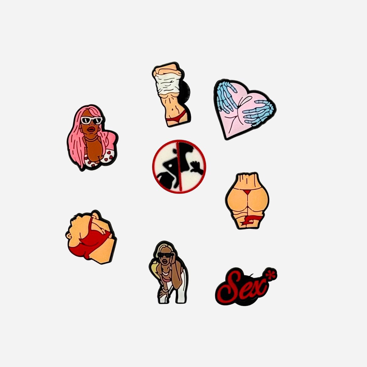 Pack of 8 Charms - Sexy