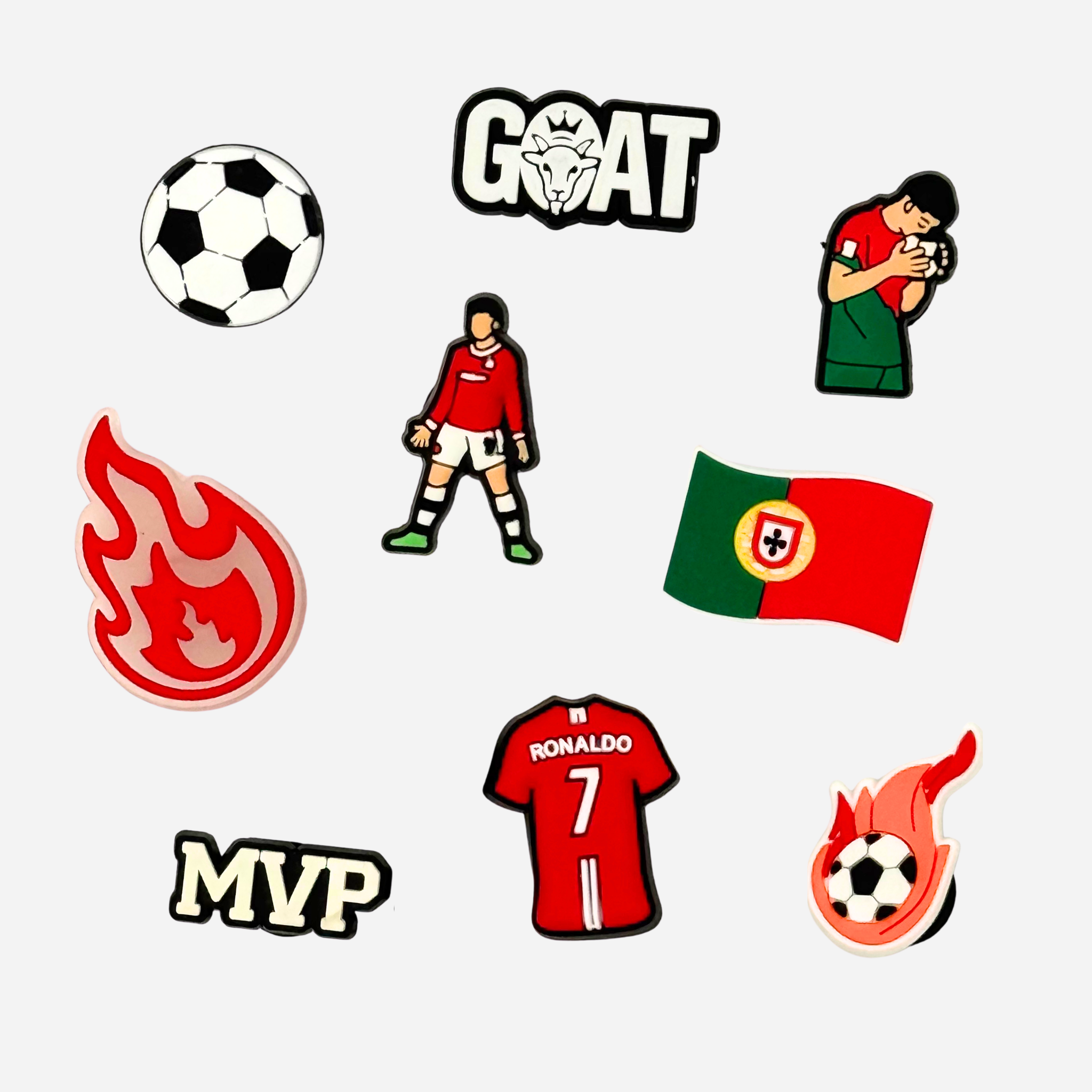 Pack of 9 Charms - Ronaldo