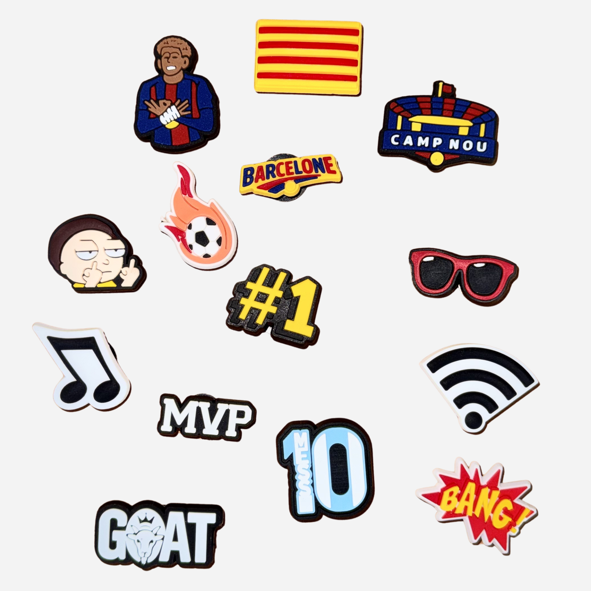 Pack de 14 pin's pour Clogs - Barcelone