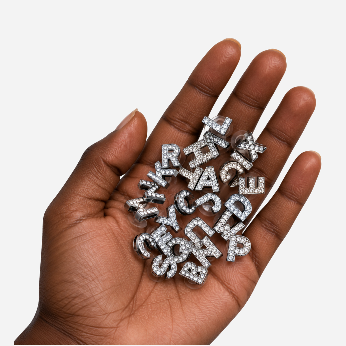 Clogs Charms - Metallic Letters