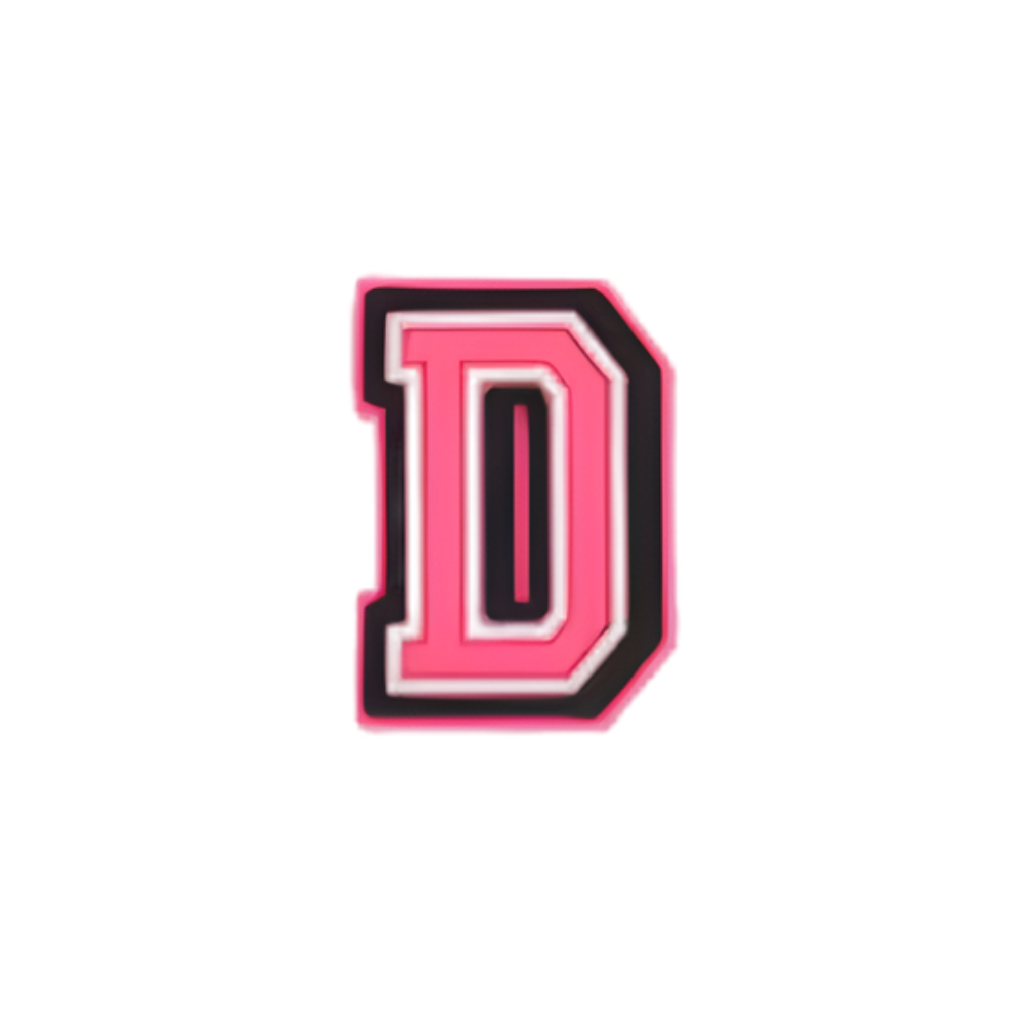 Clogs Charms - Pink Letters