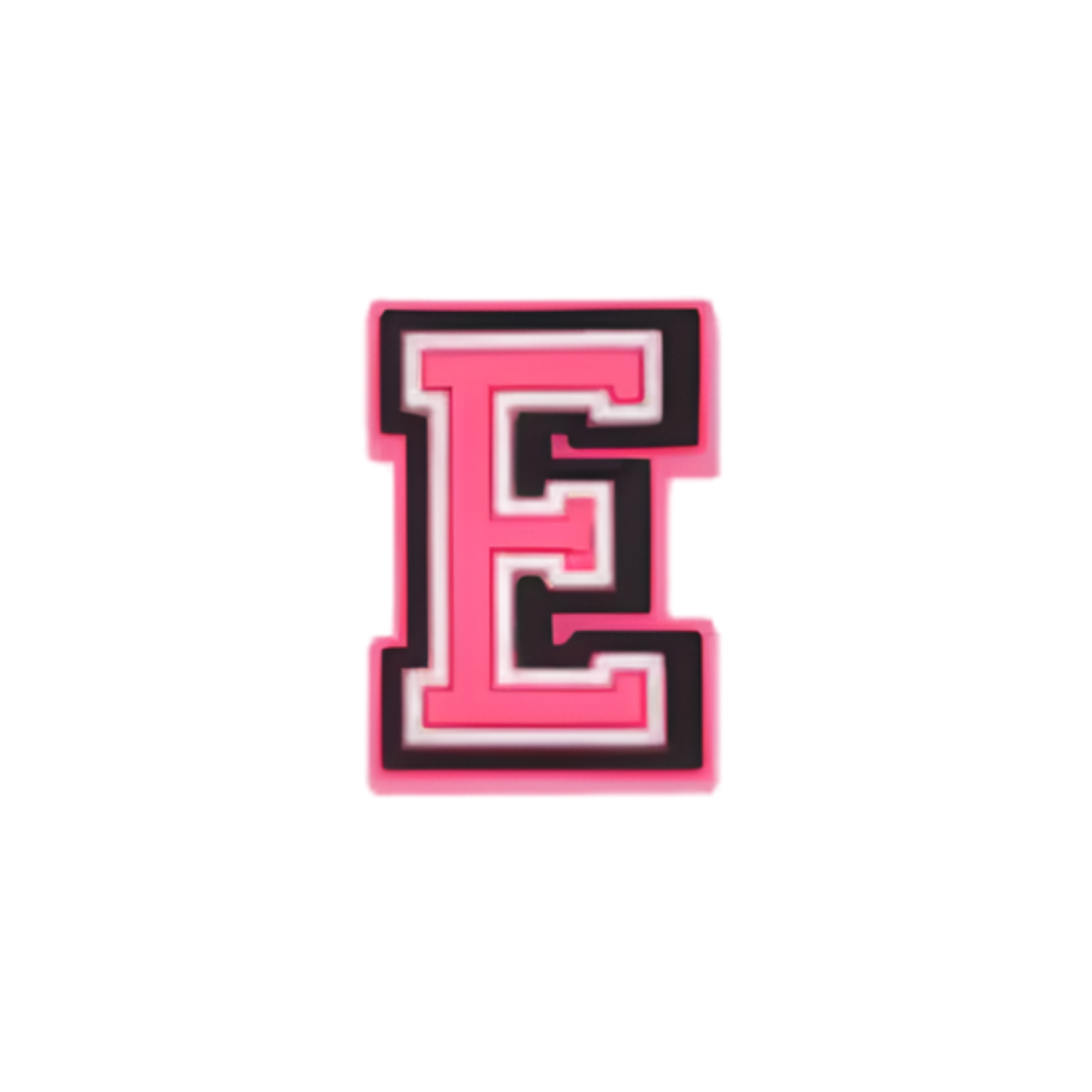 Clogs Charms - Pink Letters