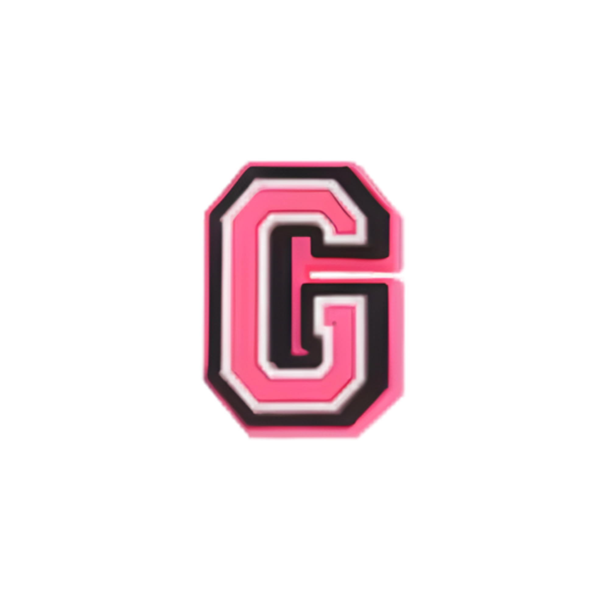 Clogs Charms - Pink Letters