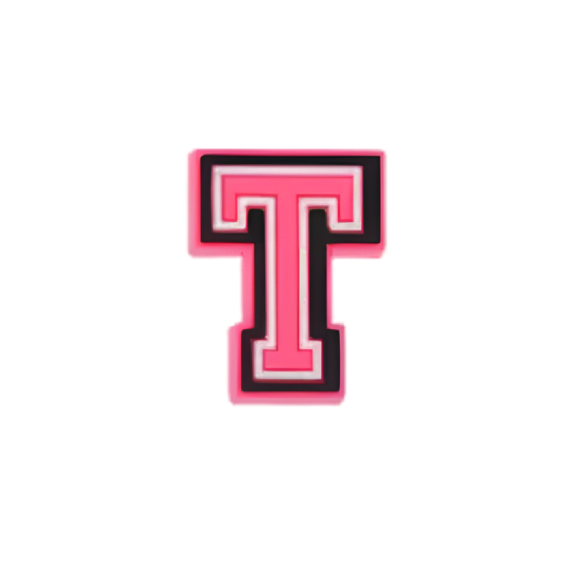 Clogs Charms - Pink Letters