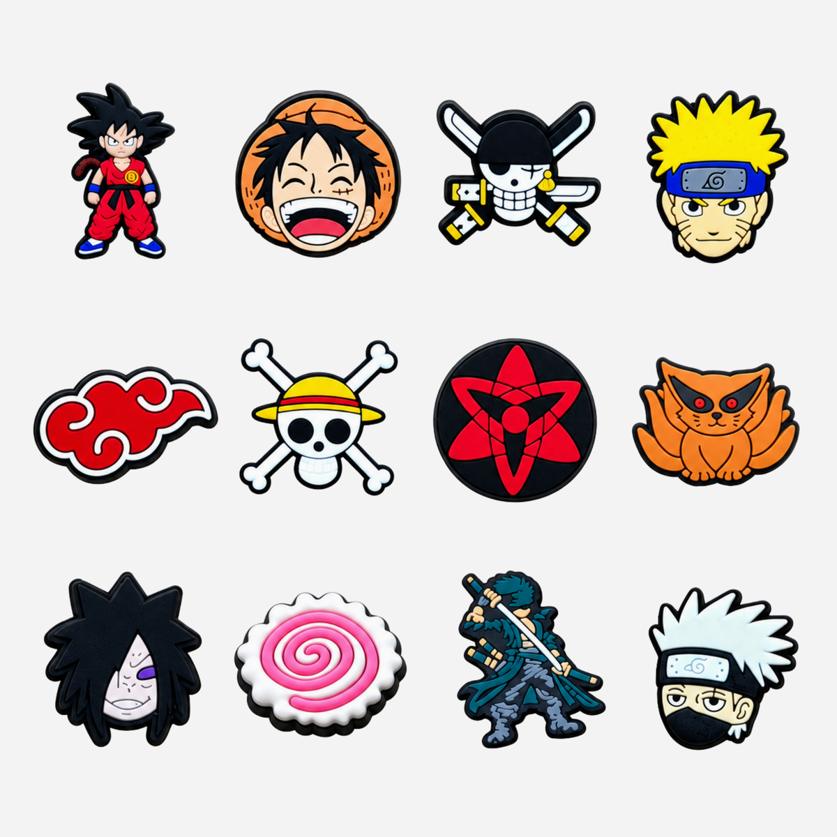 Clogs Charms - One Piece and Naruto