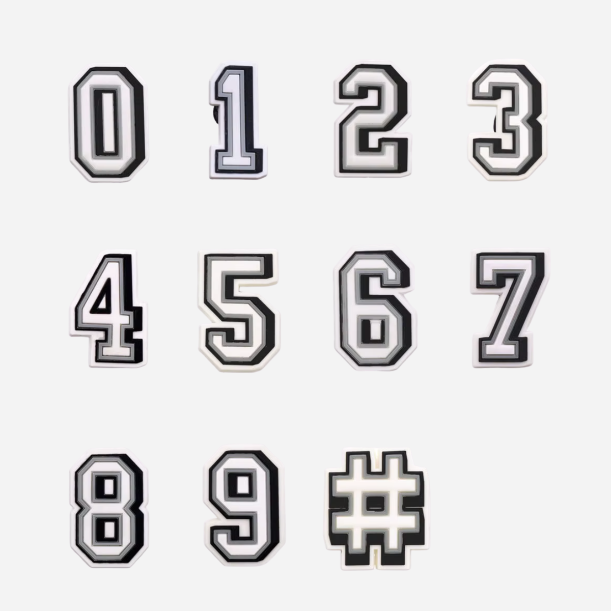 Clogs charms - Numbers