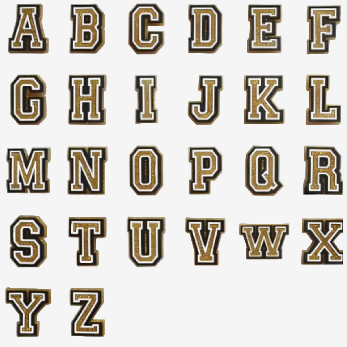 Clog Charms - Letters
