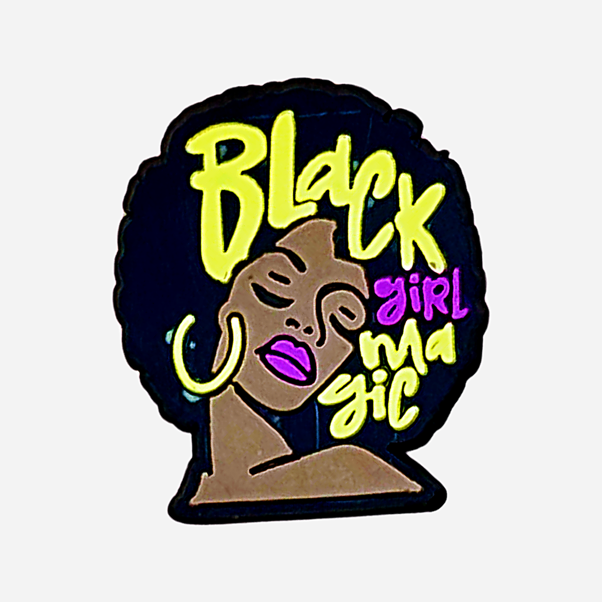 Clogs Charms - Black Power Girl