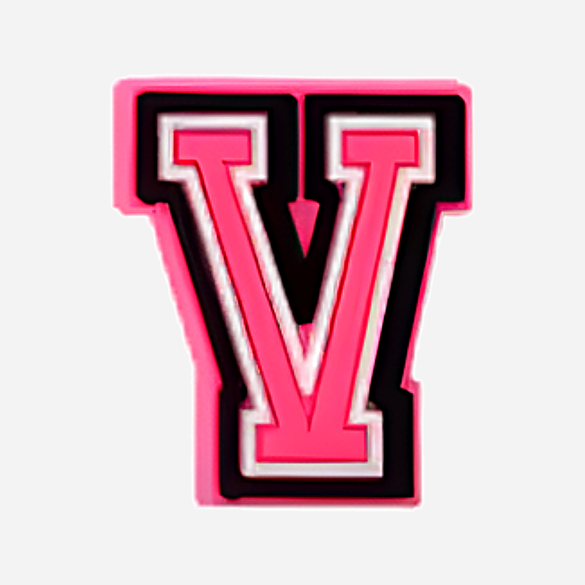 Clogs Charms - Pink Letters
